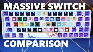 MASSIVE Mechanical Switch Comparison Linear and Tactile [upl. by Assenay]