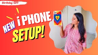 Latest iPhone 15 Pro setup  Surprise Birthday Gift by Mr Choudhary  Nikita Yogesh Vlogs [upl. by Salbu460]