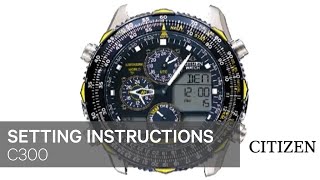 Citizen Watch Setting Instruction — C300 [upl. by Svirad]