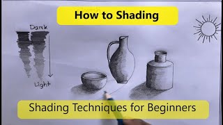 How to Shade with Drawing for Beginners  Light amp Shadow [upl. by Lednahs82]