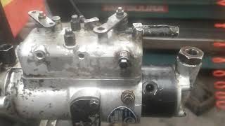 Testing CAV Fuel injection pump before mounting in the tractor MF 175 Year 1967 [upl. by Akenahs]