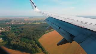 RYANAIR  Morning landing at Bucharest Otopeni [upl. by Gladi550]