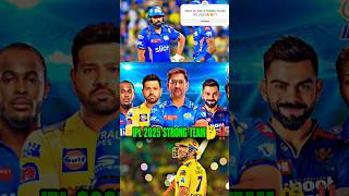 IPL 2025😱Who is the Storng Team of IPL 2025🤔Part01🤔‼️ipl ipl2025 trending shorts viral [upl. by Anaed57]