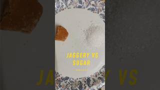 Jaggery vs sugar Know the fact which is the better one sugar nutritionbasics fitness [upl. by Dadirac139]