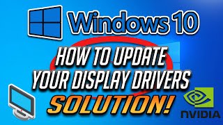 How To Update Your Display Driver In Windows 10  2025 Tutorial [upl. by Wager970]