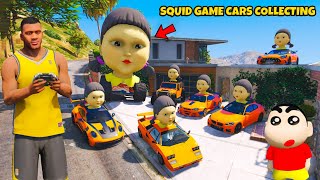 Shinchan amp Franklin Squid Game Doll Car Collection in GTA 5 [upl. by Farah]