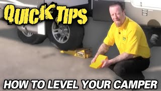 HOW TO LEVEL YOUR RV  Petes RV Quick Tips CC [upl. by Mayfield962]