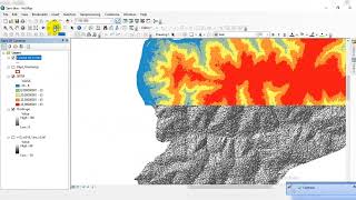 🔴 ArcGis  Générer le Relief et les Courbes de niveau à partir dun MNTSRTM dans ArcMap [upl. by Jehial]