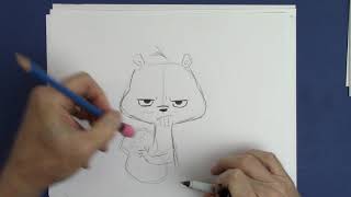 How to Draw A Cartoon Animal Step by Step [upl. by Azilanna323]