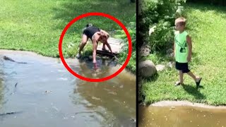 Minnesota Kid Follows Mom into Gator Pit [upl. by Adolph]