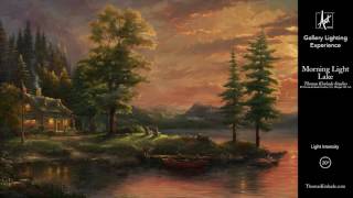 Morning Light Lake from The Thomas Kinkade Vault  Gallery Lighting Experience [upl. by Zoi]