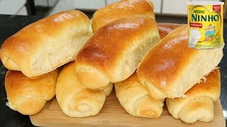 PÃƒO CASEIRINHO DE LEITE NINHO I O MELHOR PÃƒO QUE JÃ FIZ NO CANAL [upl. by Asel931]