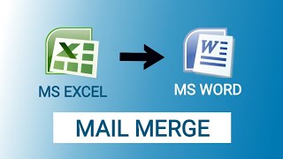 Mail Merge from Excel to Microsoft Word [upl. by Navar]