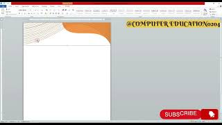 How to Make Letterhead Design in Ms Word how to make letterhead design letterpad design in msword [upl. by Dracir]