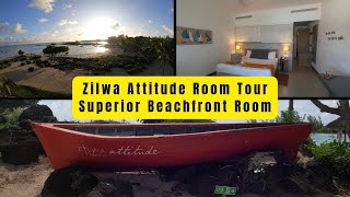 Zilwa Attitude  Room Tour  Superior Beachfront Room [upl. by Iy]