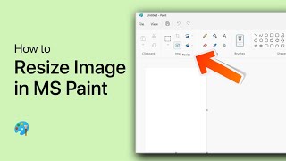 How To Resize Image in Microsoft Paint [upl. by Munmro445]