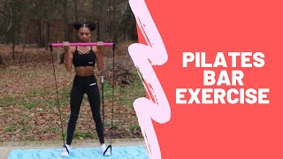 Pilates Bar Workout at Home [upl. by Imar]