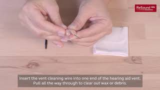 Cleaning your ReSound custom hearing aid [upl. by Bohlin]