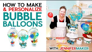 Easy Bubble Balloon Tutorial  How to Vinyl Balloons with a Cricut [upl. by Anirbed908]