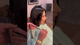 inverted Bob haircut transformation  shorts haircut transformation compilation [upl. by Edith]