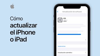 Cómo actualizar el iPhone iPad o iPod touch  Soporte técnico de Apple [upl. by Anthony]