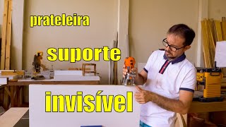 Prateleira para fixar na parede com suporte invisível [upl. by Kcirdorb]