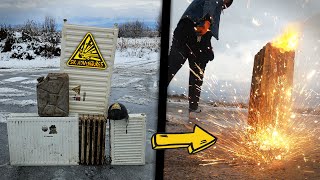 Radiátory vs SUPER SILNÁ pyrotechnika  EXPERIMENT 🧨 💣 [upl. by Ardnohsed65]