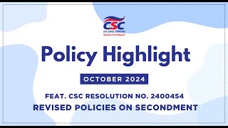 Policy Highlight  October 2024 [upl. by Peggie89]