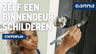 Binnendeur schilderen  Deur afhaken  Klustips  GAMMA België [upl. by Idid136]