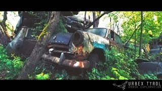 Abandoned car graveyard full with classic cars  Urban Exploration [upl. by Ramon170]