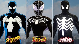 SpiderMan PC  Animated Cartoon Symbiote Suits All Mods [upl. by Ettedo]