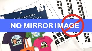 How to Use Heat Transfer Paper  NO MIRROR IMAGE NEEDED [upl. by Liuka]