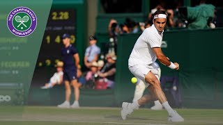 Roger Federer vs Kei Nishikori Wimbledon 2019 quarterfinal highlights [upl. by Stevena]