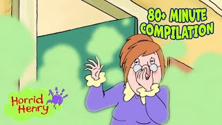 Miss Oddbod Gets STINK BOMBED 💣 Horrid Henry Compilation  80 MINS  Cartoons for Kids [upl. by Gnouhp]