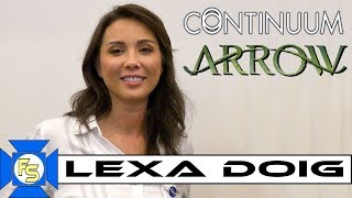 LEXA DOIG Continuum Arrow on Sci Fi amp Mints  Interview [upl. by Vilhelmina893]