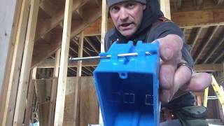 How to install electrical outlet boxes [upl. by Randi952]