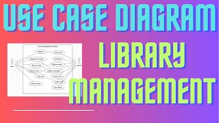 Q5 Use Case Diagram for Library Management System [upl. by Buff]