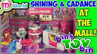 Shining Armor amp Cadance at the Mall MiWorld Playsets Review by Bins Toy Bin [upl. by Adnamahs]