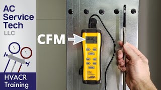 Airflow CFM Measured with a Hot Wire Anemometer [upl. by Gerta957]