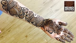 Full hand Mehndi Designs  Best Mehendi Video 2017 [upl. by Neyugn]