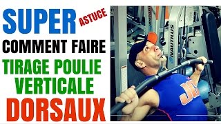 Musculation Dorsaux Tirage Poulie Verticale [upl. by Paxton]