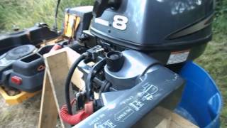 Yamaha 8 HP Four Stroke Outboard [upl. by Xerxes]