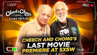 Cheech amp Chong’s Last Movie Epic SXSW 2024 Premiere Leave The Runway Up in Smoke with Giant Joint [upl. by Ytirehc649]