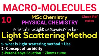 Light Scattering Method ampGel Permeation Chromatography NOBLECHEMISTRY [upl. by Qerat]