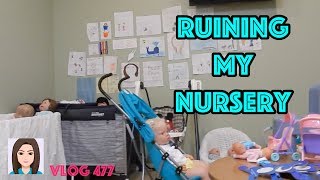 Vlog 477 Ruining My Nursery [upl. by Keryt]