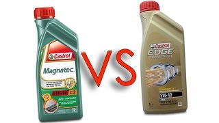 Castrol Magnatec 5W40 vs Castrol EDGE 5W40 test oil [upl. by Susy630]