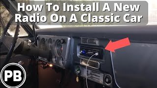 How To Install a New Radio In Any Classic Car [upl. by Hy]