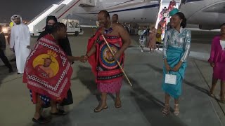 Swaziland King arrival in Abudhabi  Uncharted Wonders [upl. by Ahsirkal]