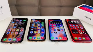 Battle of iPhone X X vs XS vs XR vs XS Max [upl. by Ehsom]