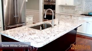 Snow White Granite Kitchen Countertops [upl. by Oriane]